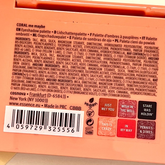 🏷️ Essence “Coral Me Maybe” set of 6 neutral glitter matte eye shadow palette - Picture 9 of 13